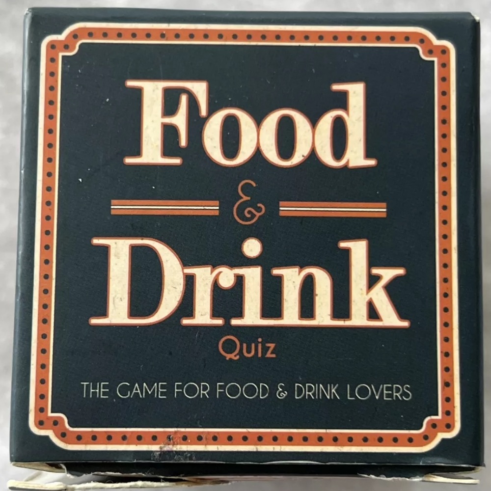 4/$20 Paladone FOOD & DRINK QUIZ CARD GAME For Food & Drink Lovers 2+Players